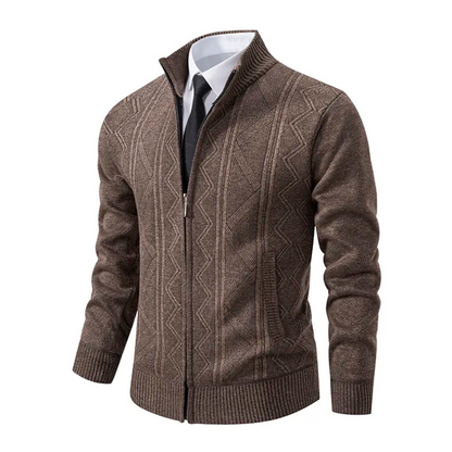 Men's Knitted Waistcoat Red – Stylish Zip-Up Vest for Casual and Formal Wear