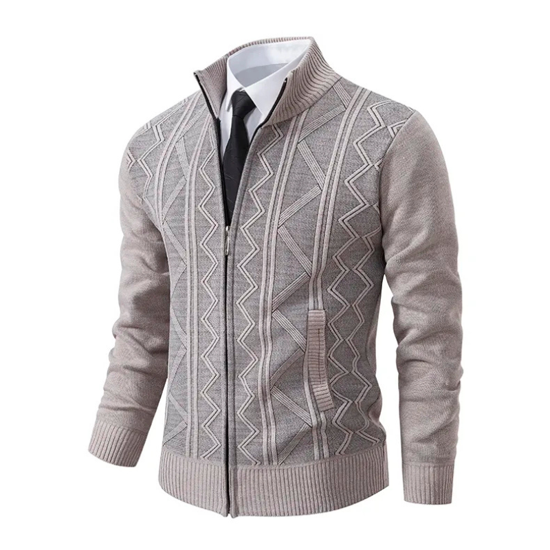 Men's Knitted Waistcoat Red – Stylish Zip-Up Vest for Casual and Formal Wear