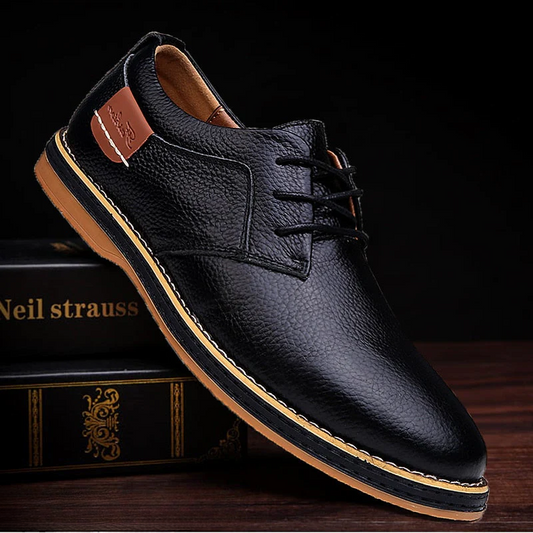 Men's Oxford Shoes Black – Classic Leather Dress Shoes for Formal Occasions