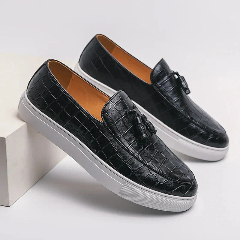 Men's Loafers Black – Stylish Leather Slip-On Shoes for Casual and Formal Wear