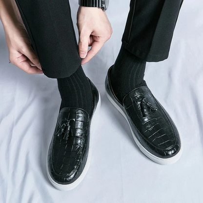 Men's Loafers Black – Stylish Leather Slip-On Shoes for Casual and Formal Wear