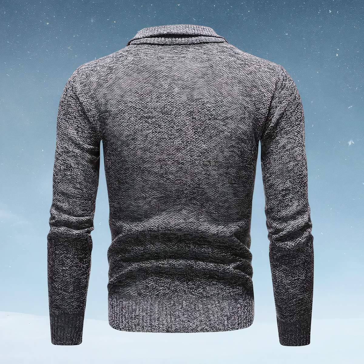 Men's Knit Zip-Up Sweater – Cozy Lightweight Pullover for Casual Wear