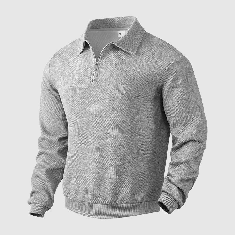 Men's Knit Zip Sweater – Stylish Lightweight Pullover for Casual Wear