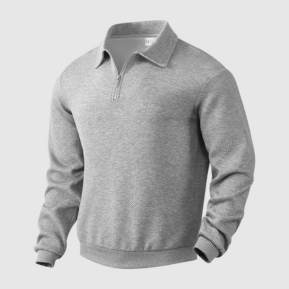 Men's Knit Zip Sweater – Stylish Lightweight Pullover for Casual Wear