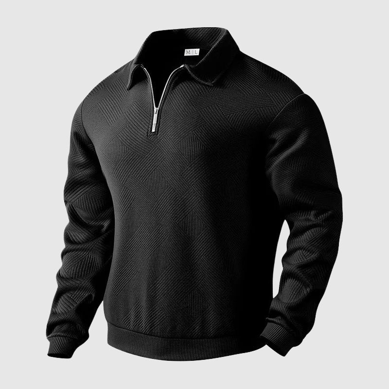 Men's Knit Zip Sweater – Stylish Lightweight Pullover for Casual Wear