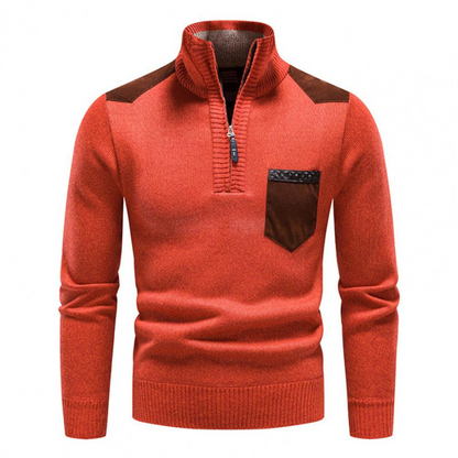 Men's Knit Zip-up Sweater – Stylish Lightweight Pullover for Casual Wear