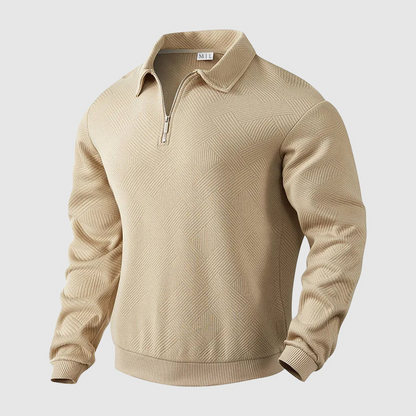 Men's Knit Zip Sweater – Stylish Lightweight Pullover for Casual Wear