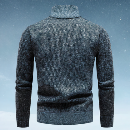 Men's Knit Zip-Up Sweater – Cozy Lightweight Pullover for Casual Wear