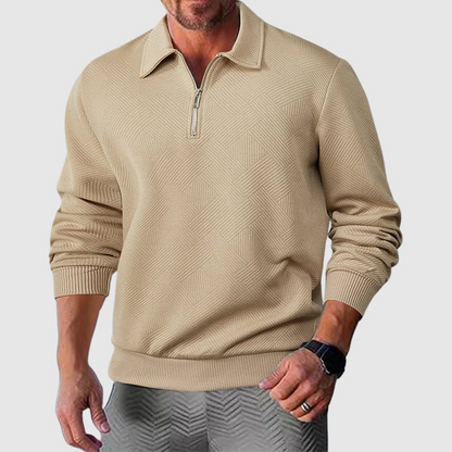 Men's Knit Zip Sweater – Stylish Lightweight Pullover for Casual Wear