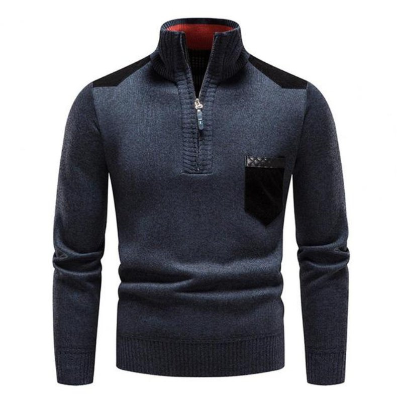 Men's Knit Zip-up Sweater – Stylish Lightweight Pullover for Casual Wear