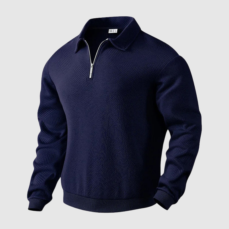 Men's Knit Zip Sweater – Stylish Lightweight Pullover for Casual Wear