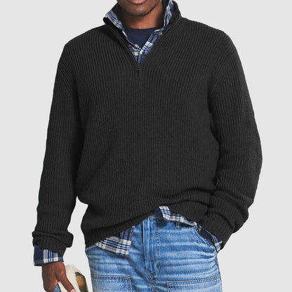 Men's Zip Sweater – Stylish Knit Pullover for Casual and Smart Looks