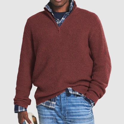 Men's Zip Sweater – Stylish Knit Pullover for Casual and Smart Looks