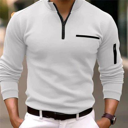 Men's Zip Sweater – Short Knit Pullover for Casual and Stylish Wear