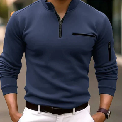 Men's Zip Sweater – Short Knit Pullover for Casual and Stylish Wear