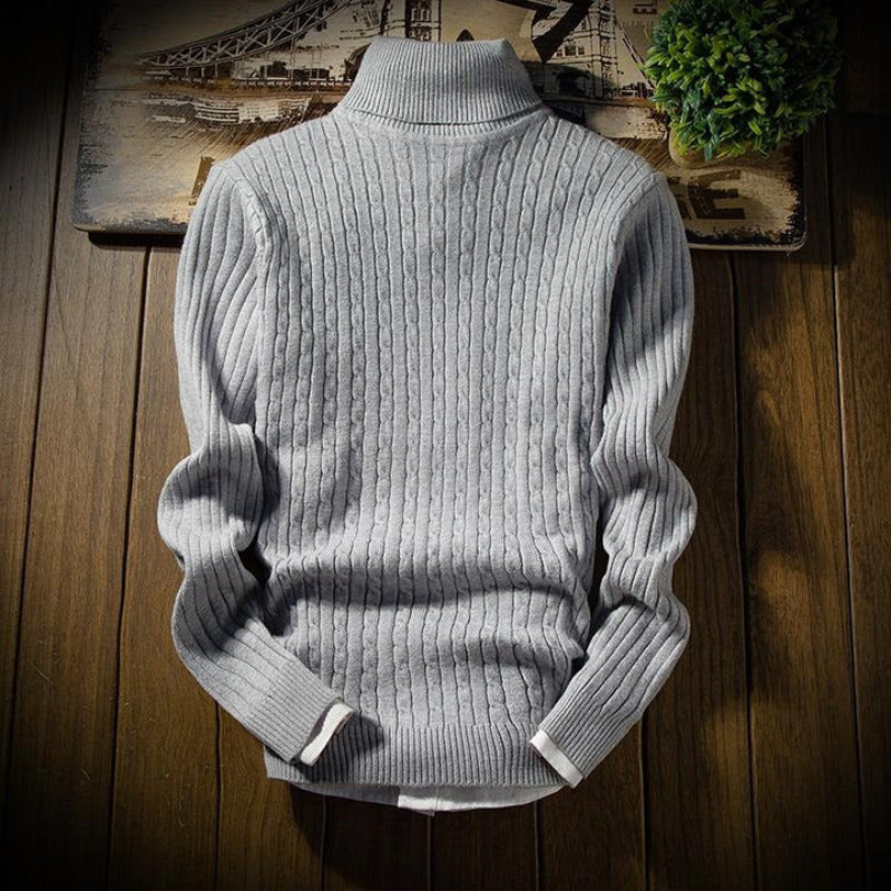 Men's Roll Neck Jumper – Knitted Sweater for Casual and Smart Outfits