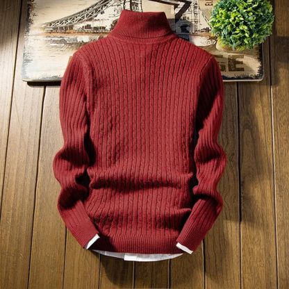 Men's Roll Neck Jumper – Knitted Sweater for Casual and Smart Outfits