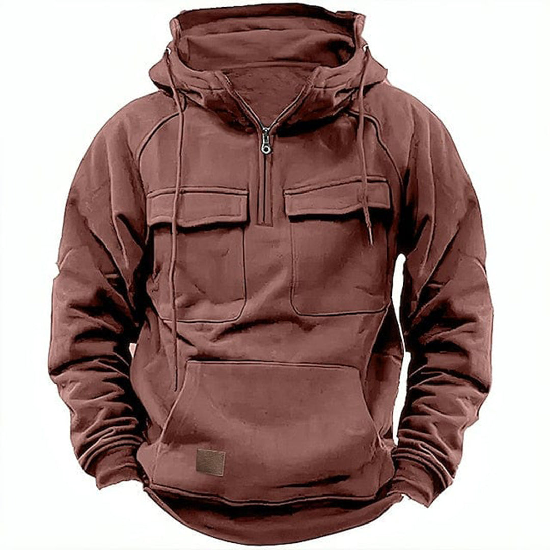 Men's Zip-Up Hoodie Black – Stylish Comfortable Hoodie for Everyday Wear