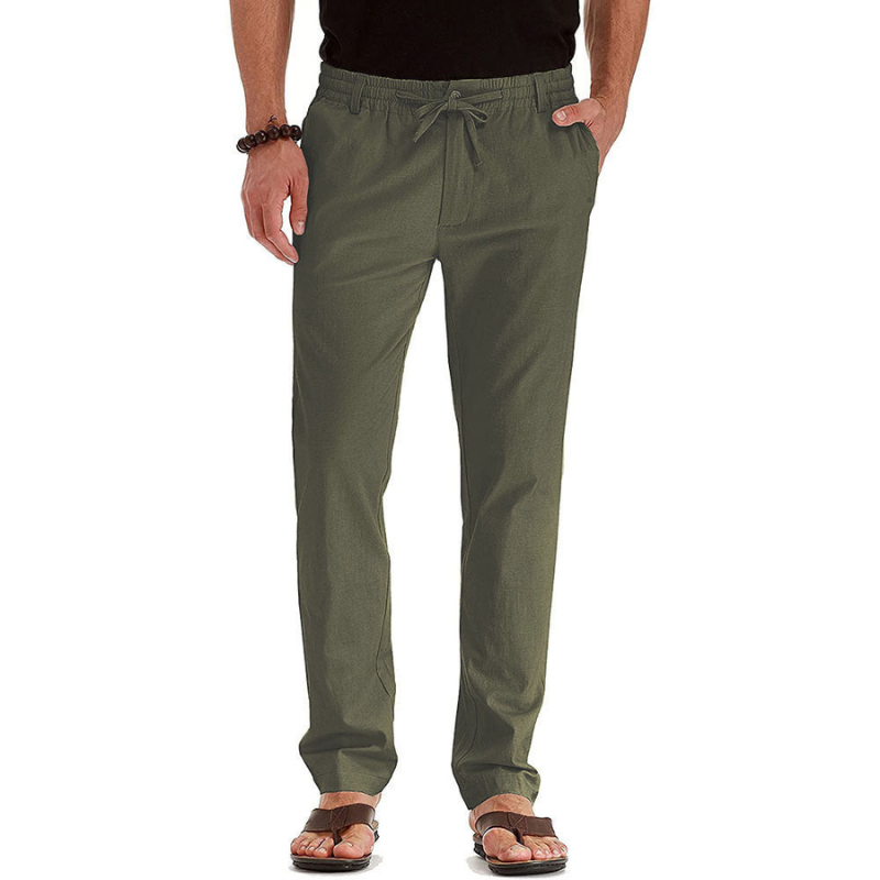 Men's Summer Trousers Black – Lightweight Casual Pants for Warm Weather Wear