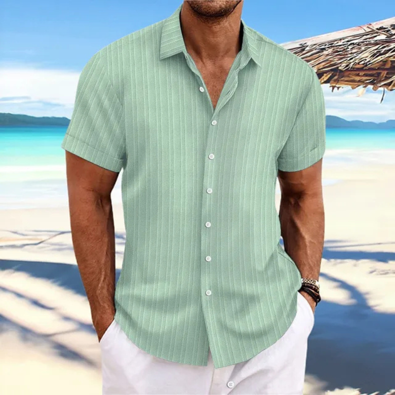 Men's Summer Short Sleeve Shirt – Lightweight Casual Shirt for Warm Weather