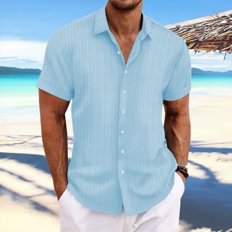 Men's Summer Short Sleeve Shirt – Lightweight Casual Shirt for Warm Weather