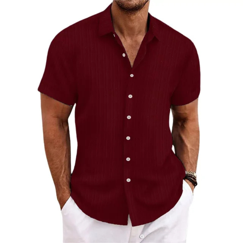 Men's Summer Short Sleeve Shirt – Lightweight Casual Shirt for Warm Weather