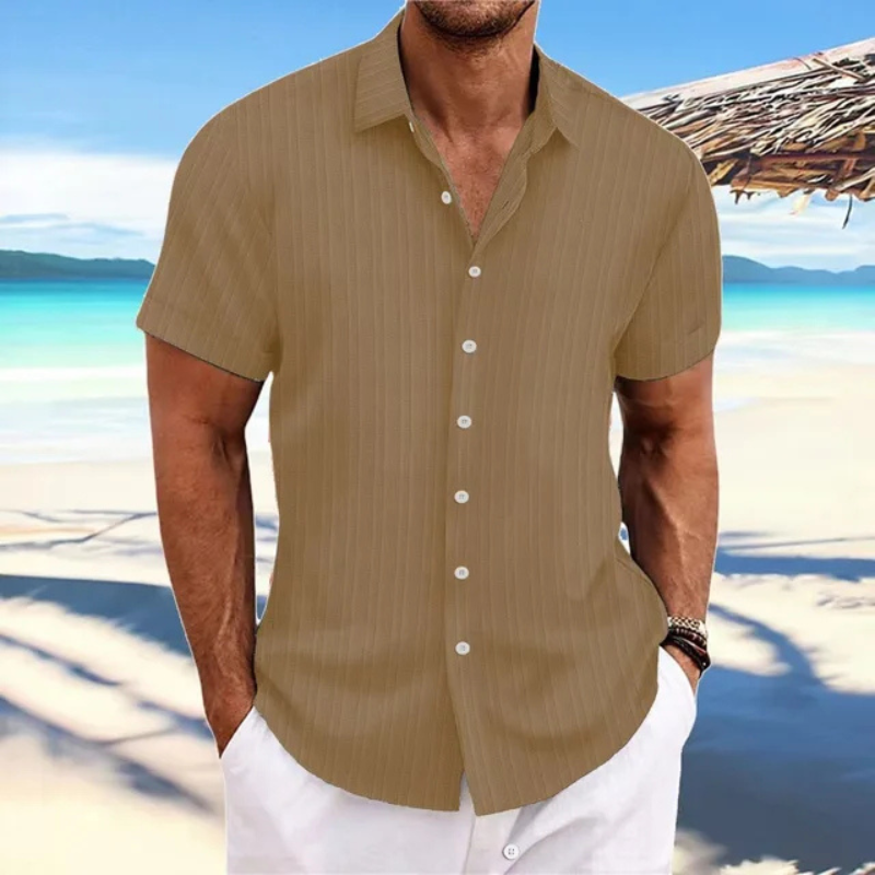 Men's Summer Short Sleeve Shirt – Lightweight Casual Shirt for Warm Weather