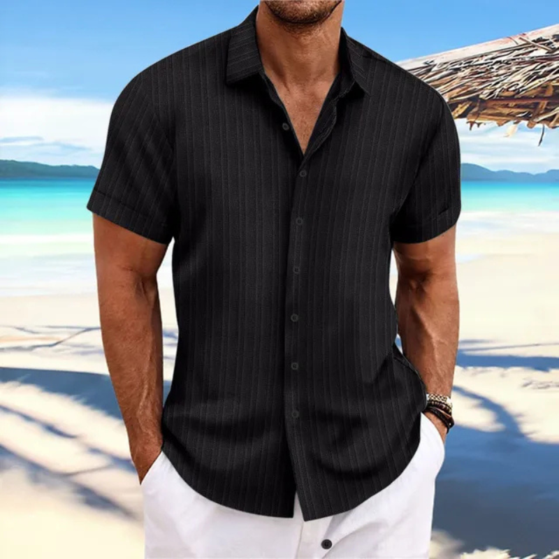 Men's Summer Short Sleeve Shirt – Lightweight Casual Shirt for Warm Weather