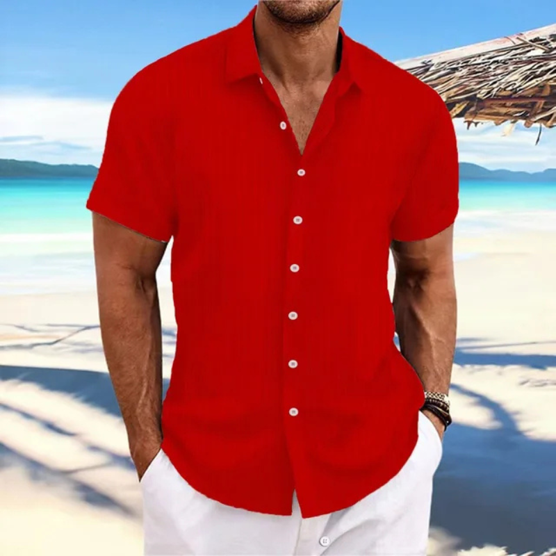 Men's Summer Short Sleeve Shirt – Lightweight Casual Shirt for Warm Weather