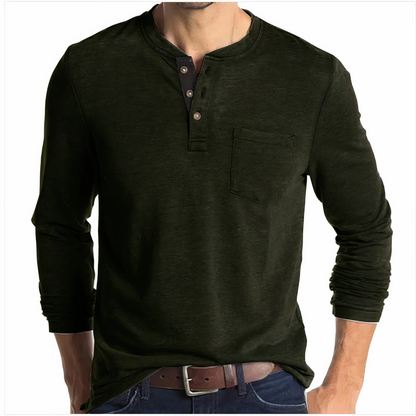 Men's Black Sweatshirt – Long Sleeve Casual Pullover for Comfort and Style