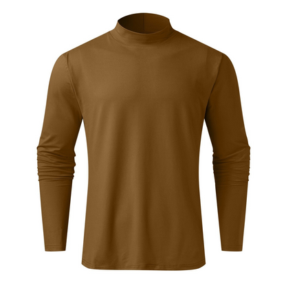 Men's Black Roll Neck Sweatshirt – Stylish Warm Pullover for Casual Wear