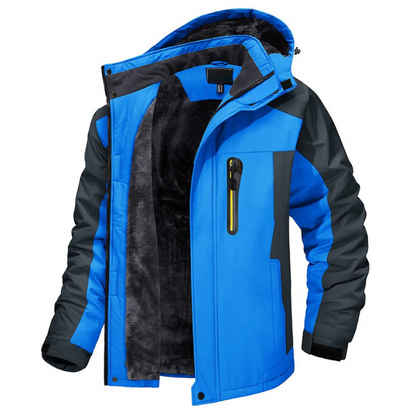 Men's Ski Jacket Black – Waterproof Insulated Winter Coat for Outdoor Sports