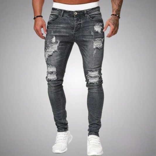 Men's Slim Fit Jeans Grey – Stylish Comfortable Denim Pants for Casual Wear