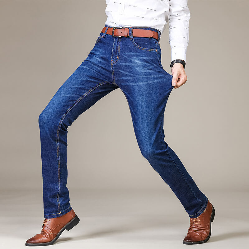 Men's Slim Fit Stretch Jeans – Comfortable Denim Pants for Casual Wear