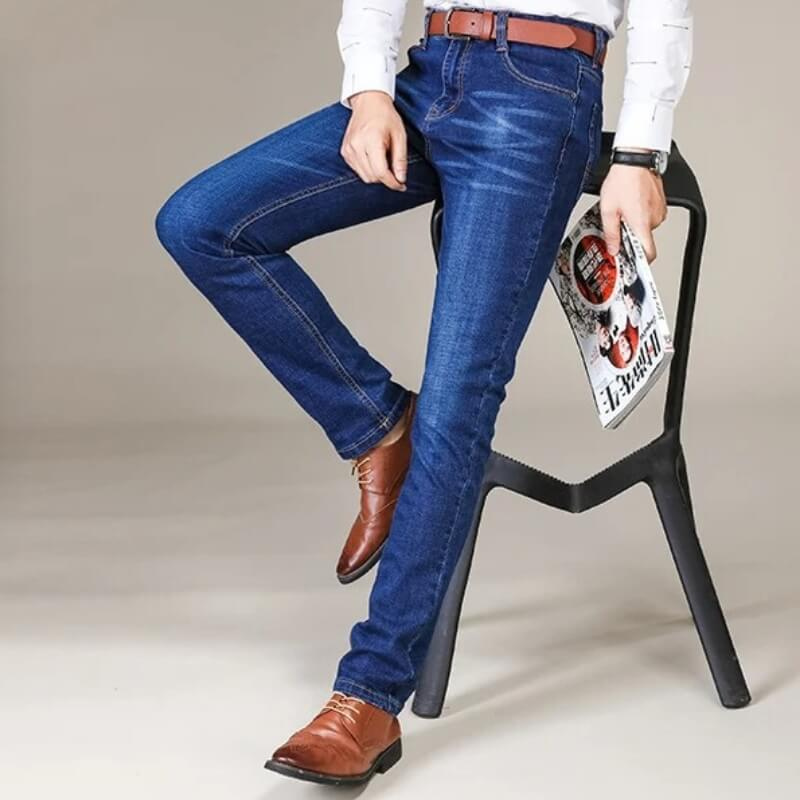 Men's Slim Fit Stretch Jeans – Comfortable Denim Pants for Casual Wear