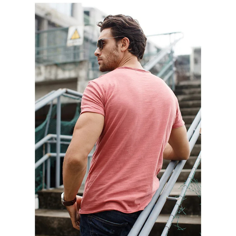 Men's Slim Fit T-Shirt – Short Sleeve Casual Tee for Everyday Wear