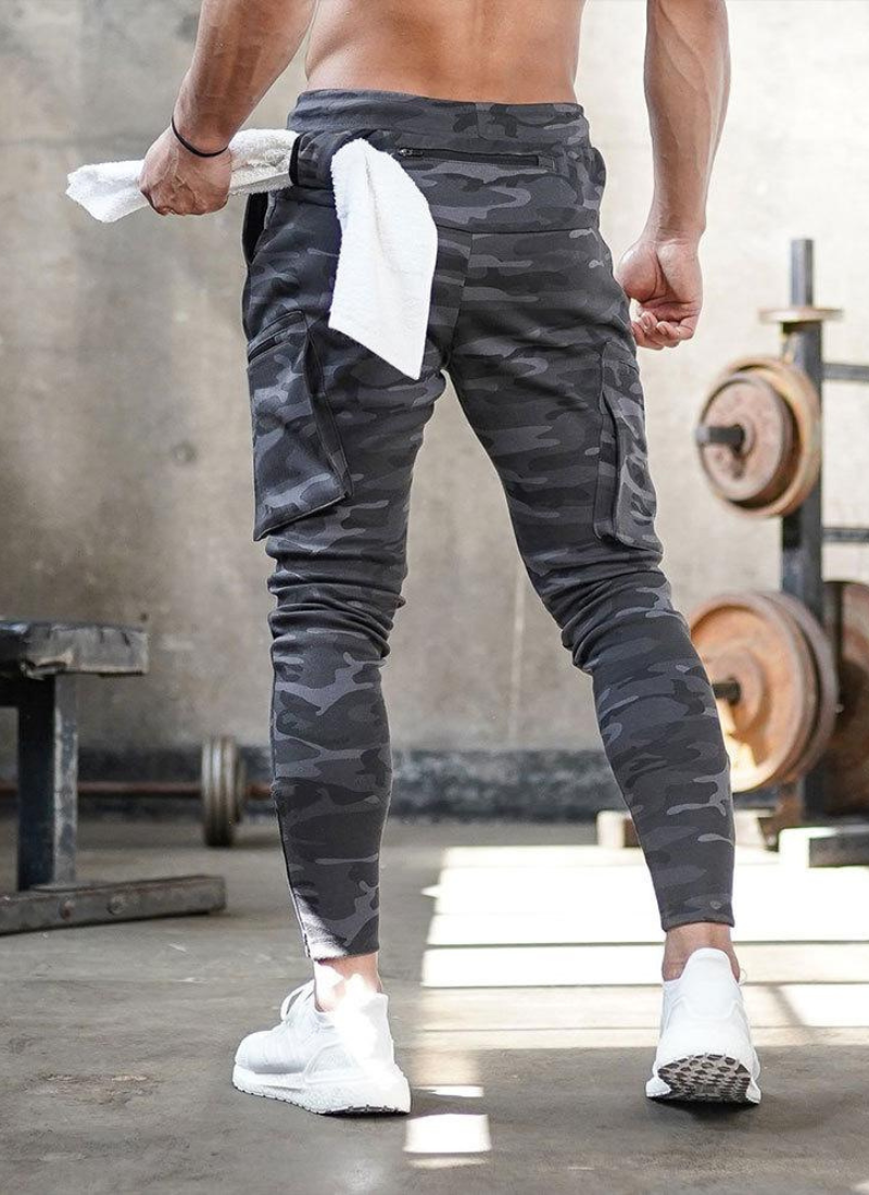 Jogging Trousers Men – Grey Sports Pants for Running and Fitness Activities