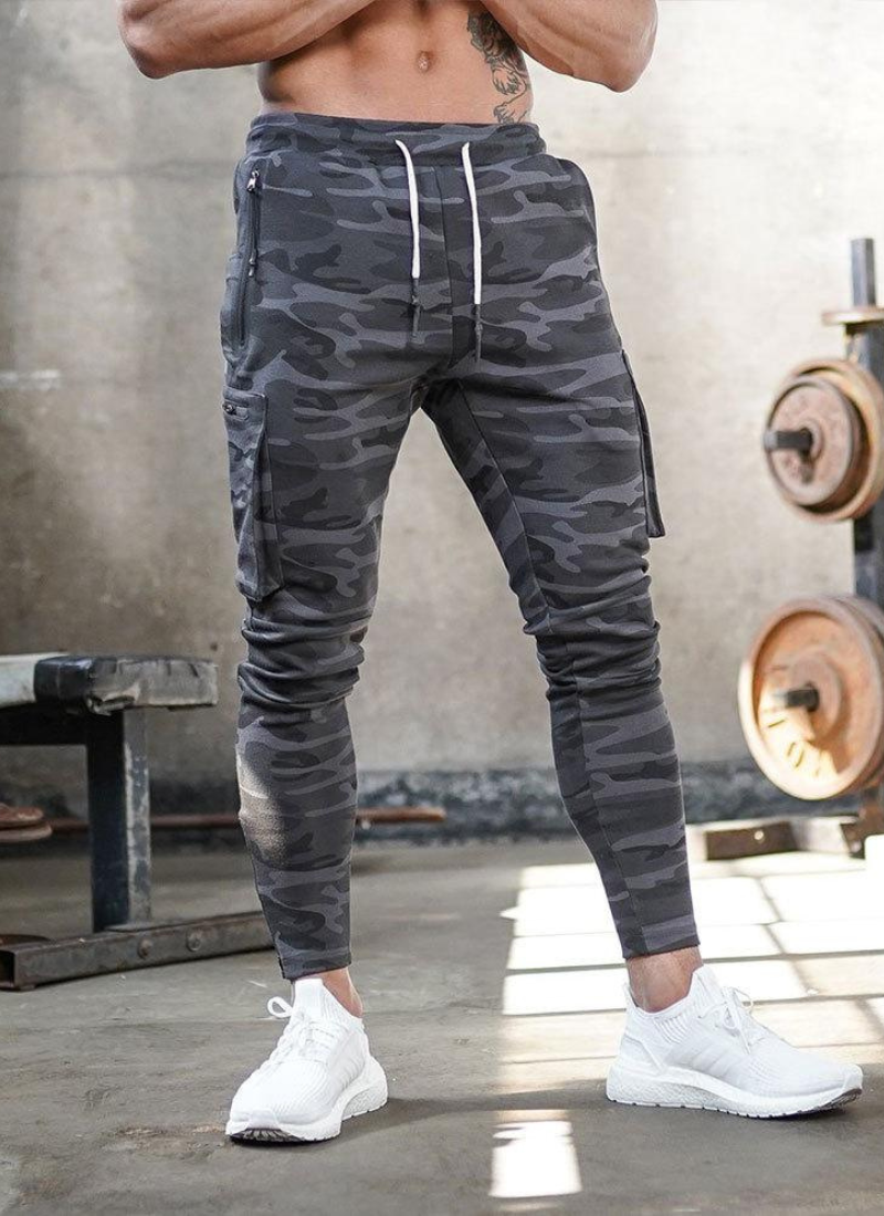 Jogging Trousers Men – Grey Sports Pants for Running and Fitness Activities