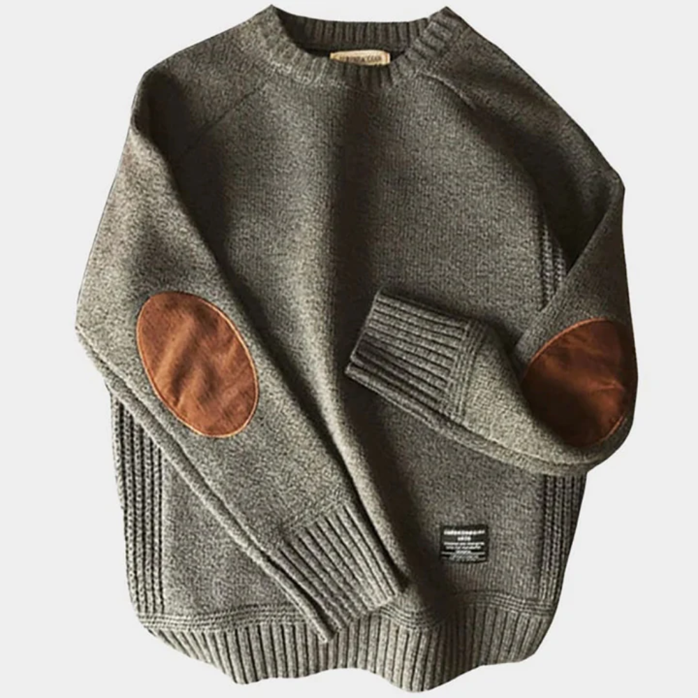 Men's Knitted Jumper – Short Sweater for Casual Wear, Warm & Stylish