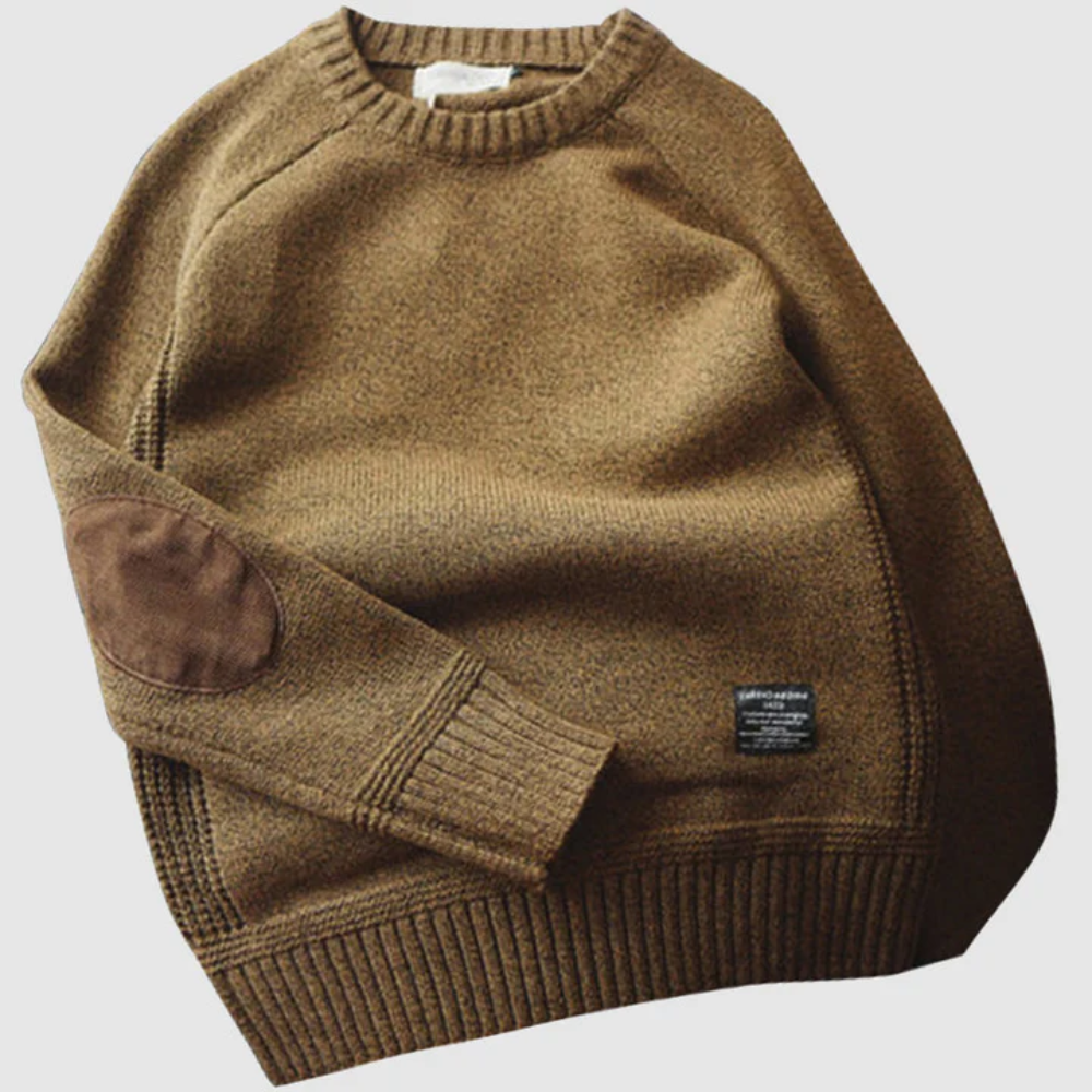 Men's Knitted Jumper – Short Sweater for Casual Wear, Warm & Stylish