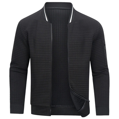 Men's Zip-Up Cardigan Grey – Stylish Knit Sweater for Casual Wear