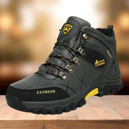 Men's Trekking Shoes – Durable Black Hiking Footwear for Outdoor Adventures