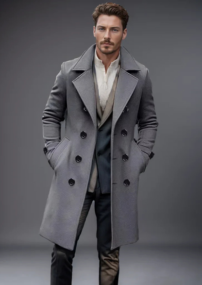 Men's Trench Coat Black – Stylish Long Jacket for Casual and Formal Wear