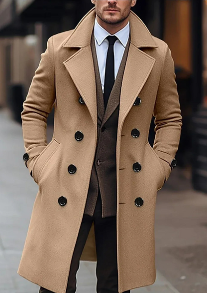 Men's Trench Coat Black – Stylish Long Jacket for Casual and Formal Wear