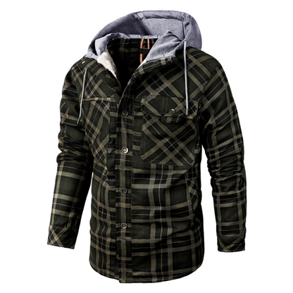 Men's Checked Transitional Jacket – Stylish Lightweight Outerwear for All Seasons