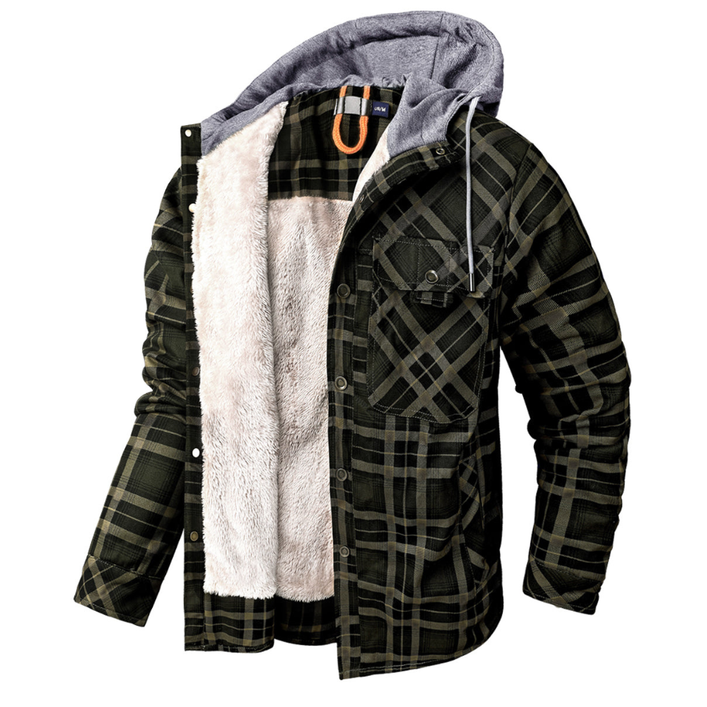 Men's Checked Transitional Jacket – Stylish Lightweight Outerwear for All Seasons