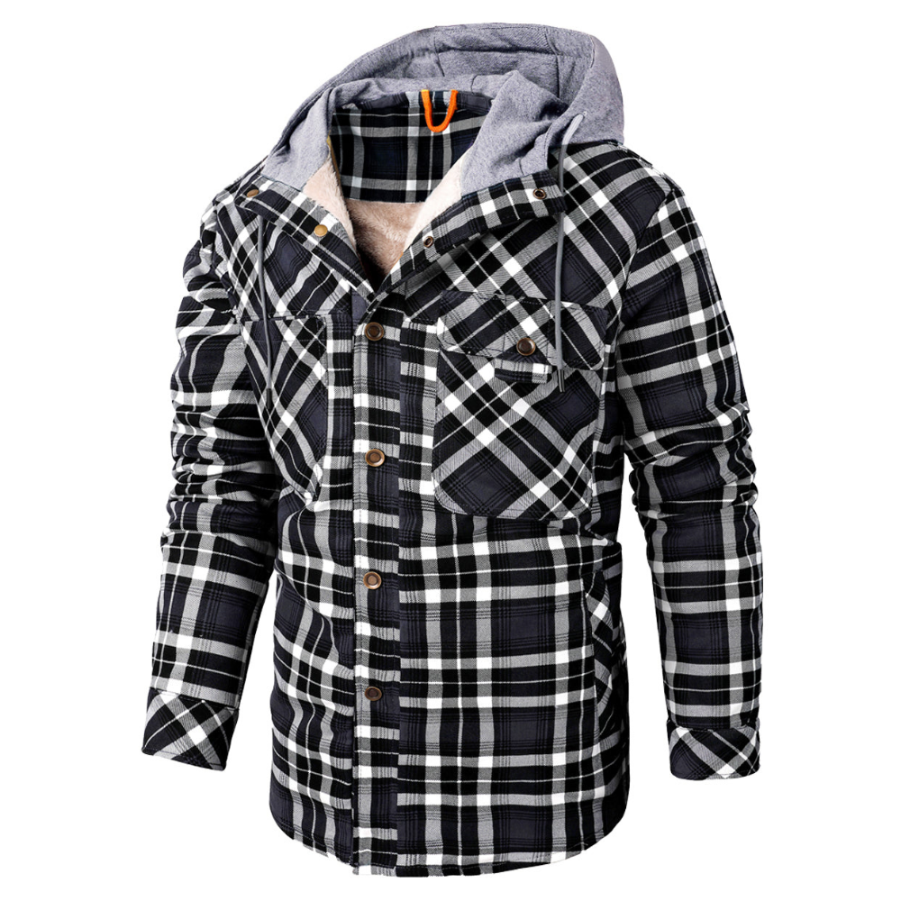 Men's Checked Transitional Jacket – Stylish Lightweight Outerwear for All Seasons