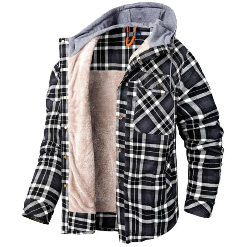 Men's Checked Transitional Jacket – Stylish Lightweight Outerwear for All Seasons