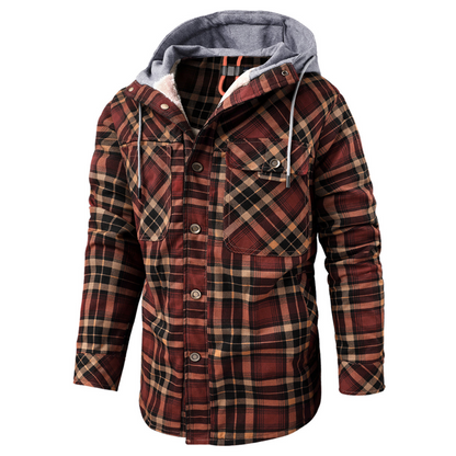 Men's Checked Transitional Jacket – Stylish Lightweight Outerwear for All Seasons