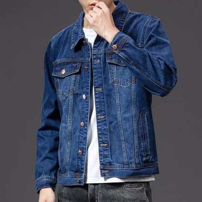 Men's Denim Jacket – Comfortable Blue Casual Jacket for Everyday Wear